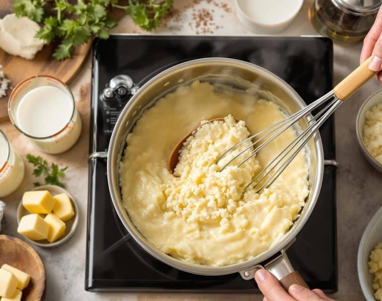 Quelle dose de lait et d'eau pour une purée Mousline parfaite ?