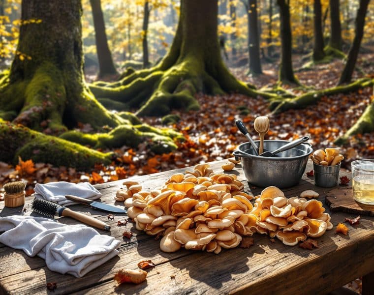 Trompettes de la mort : comment nettoyer vos champignons après la cueillette ?