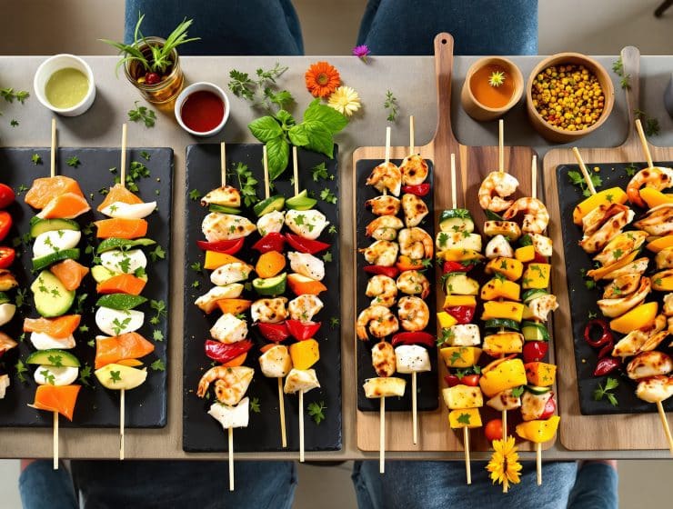 Brochettes apéro faciles à préparer la veille : recettes astucieuses pour un apéritif réussi