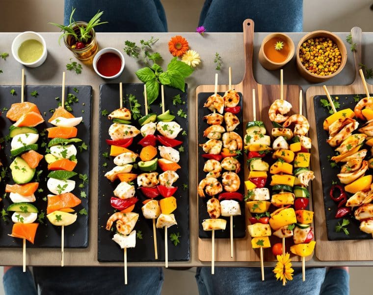Brochettes apéro faciles à préparer la veille : recettes astucieuses pour un apéritif réussi