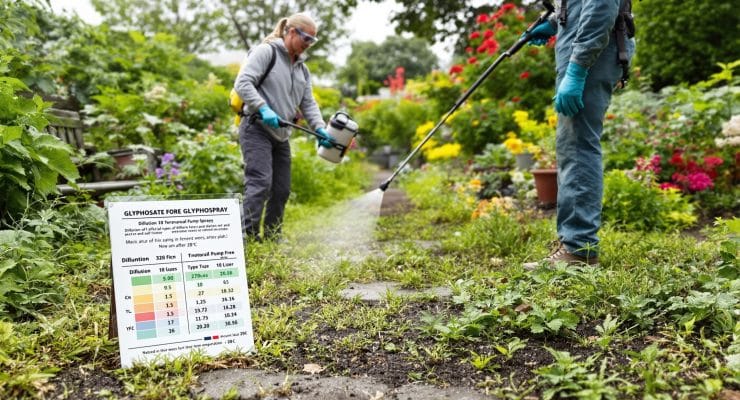 Dosage du glyphosate : guide pratique pour 5 ou 10 litres d’eau sûr et efficace