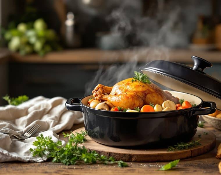Pintade en cocotte : recette facile à réaliser chez soi