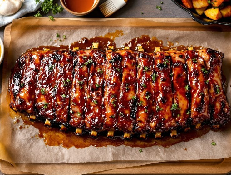 Travers de porc fondant au four : secrets de la cuisson lente et caramélisation réussie